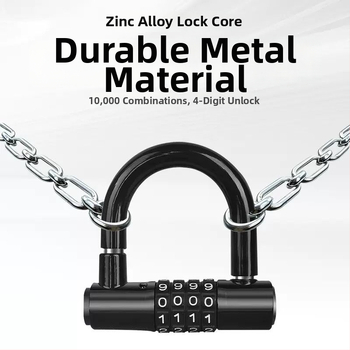 U-kujuline lukk, roostevaba teras, lõikusele vastane, mudel 17H2020081Z371