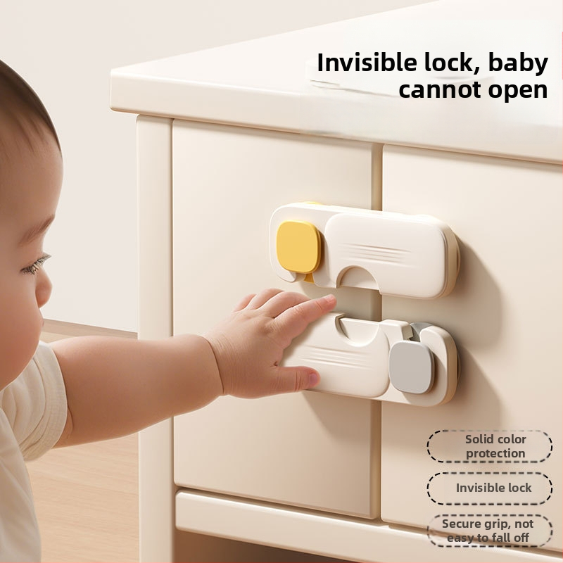 Atvilktnes aizslēga, ABS materiāls, Square Lock Bulk modelis, derīgs koka, vannas istabas, virtuves un stikla durvīm