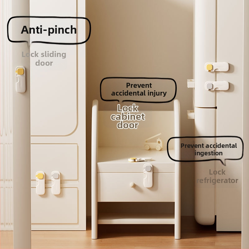 Atvilktnes aizslēga, ABS materiāls, Square Lock Bulk modelis, derīgs koka, vannas istabas, virtuves un stikla durvīm