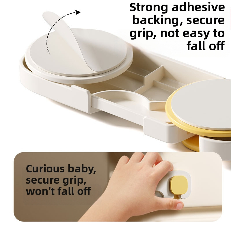 Atvilktnes aizslēga, ABS materiāls, Square Lock Bulk modelis, derīgs koka, vannas istabas, virtuves un stikla durvīm