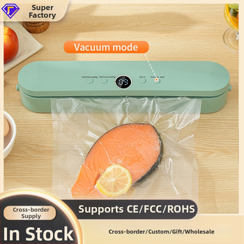 LCD-ekraaniga toiduvakuumi pakendamise masin, automaatne vaakum, 10W 5V, ABS-korpus, mahutavus alla 500 ml, kompaktne kodune köögiseade