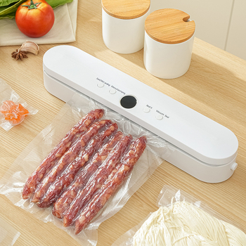 LCD-ekraaniga toiduvakuumi pakendamise masin, automaatne vaakum, 10W 5V, ABS-korpus, mahutavus alla 500 ml, kompaktne kodune köögiseade