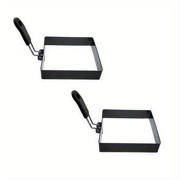 Munarõngas silikoonkäepidemiga, ristkülikukujulise vardaga, roostevabast terasest, mittekleepuv, 2025 uus köögitarvik