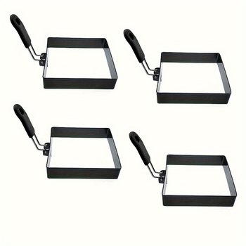 Munarõngas silikoonkäepidemiga, ristkülikukujulise vardaga, roostevabast terasest, mittekleepuv, 2025 uus köögitarvik