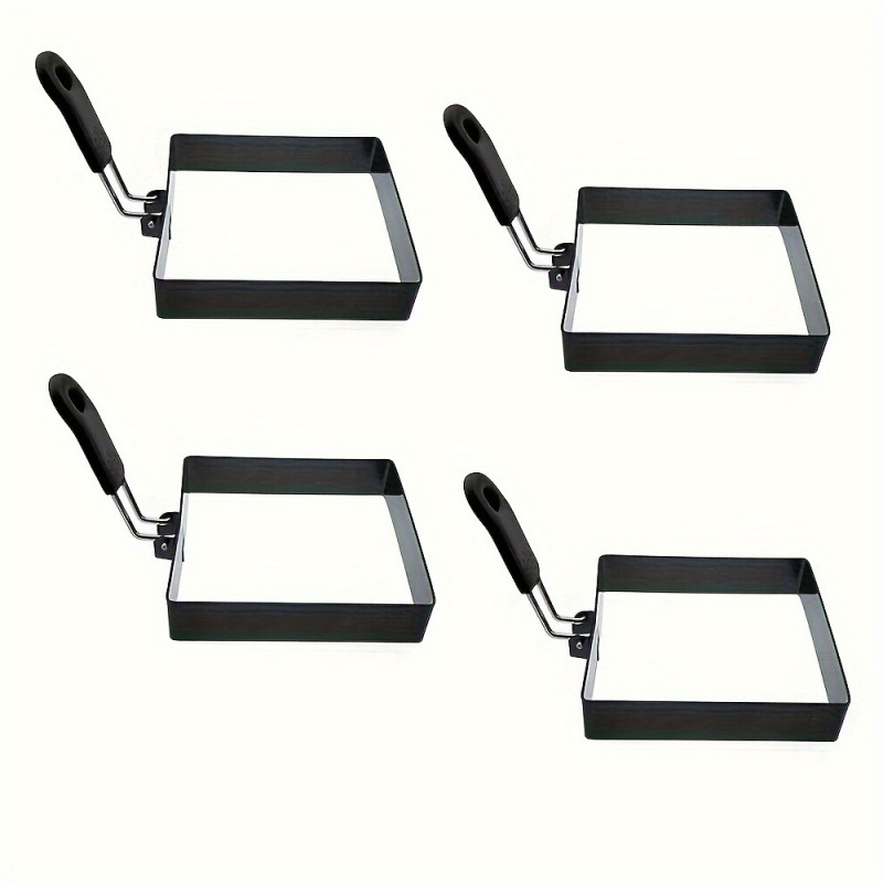 Munarõngas silikoonkäepidemiga, ristkülikukujulise vardaga, roostevabast terasest, mittekleepuv, 2025 uus köögitarvik