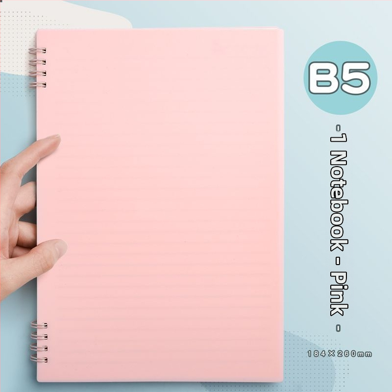 Reverse lahtivõetav märkmik PP-kattega, paber kokšķiedra masest, 40 g/m², kontori stiil