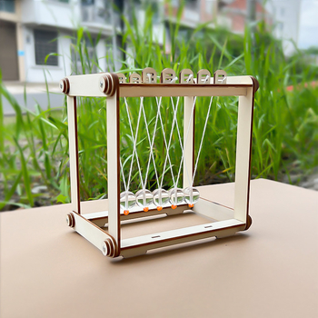 Puidust Niutoni pendel – DIY komplekt füüsikaõpetuseks, hariv mänguasi, kohandatav ja mitmeotstarbeline, 7–14-aastastele.