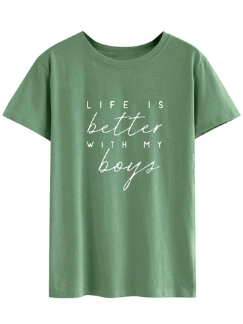 Naiste puuvillane T-särk trükiga, ümmarguse kaelusega, lühikeste varrukatega, slim fit, 95% puuvill