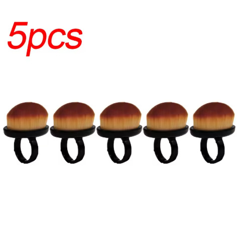 Maniküüri tolmu harja komplekt – õhukesed pehmed karvad, lühike käepide, 5 tk, akrüül