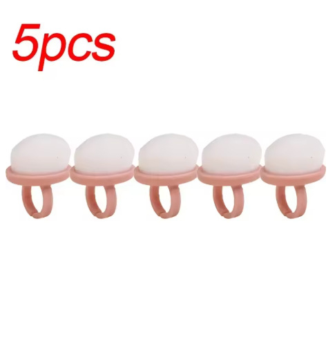 Maniküüri tolmu harja komplekt – õhukesed pehmed karvad, lühike käepide, 5 tk, akrüül