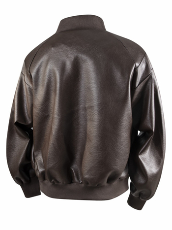 PU nahast jakk kevad-sügisesse, slim fit, stand-up krae, tõmblukk, Ameerika retro-stiil