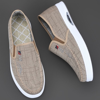 Meeste kanvasjalanõud, Slip-On, hingavad ja kerge, ülemine osa kanvas, talla vahtkumm