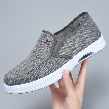 Meeste kanvasjalanõud, Slip-On, hingavad ja kerge, ülemine osa kanvas, talla vahtkumm