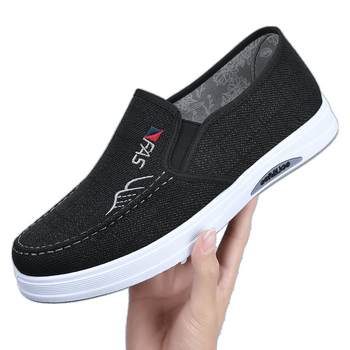 Meeste kanvasjalanõud, Slip-On, hingavad ja kerge, ülemine osa kanvas, talla vahtkumm