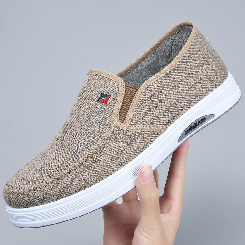 Meeste kanvasjalanõud, Slip-On, hingavad ja kerge, ülemine osa kanvas, talla vahtkumm