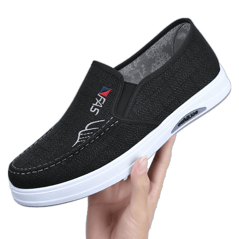 Meeste kanvasjalanõud, Slip-On, hingavad ja kerge, ülemine osa kanvas, talla vahtkumm