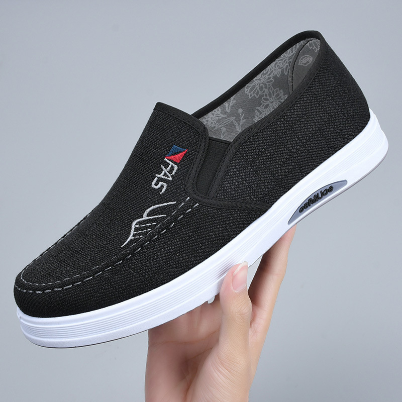 Meeste kanvasjalanõud, Slip-On, hingavad ja kerge, ülemine osa kanvas, talla vahtkumm