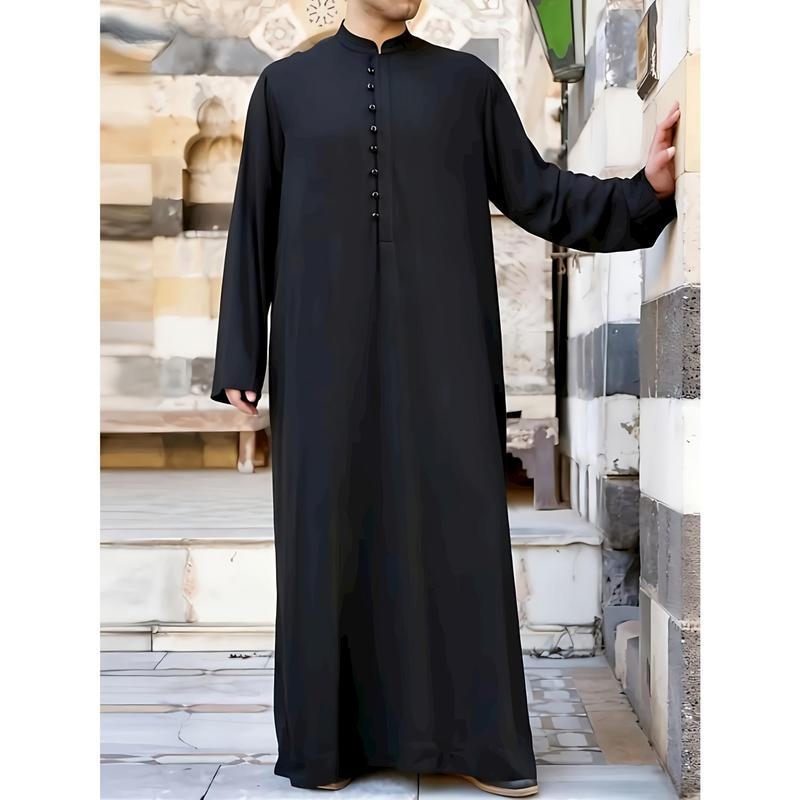 Meeste öösärk kõrge kraega, igapäevane kodune riietus, puuvillaga Half-side Fleece, 2025 kevad