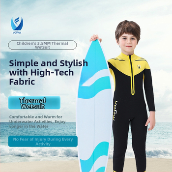 Unisex 3,5 mm neopreenist fliisvooderga pikkade varrukatega üheosaline märgkostüüm sukeldumis, ujumiseks ja surfamiseks