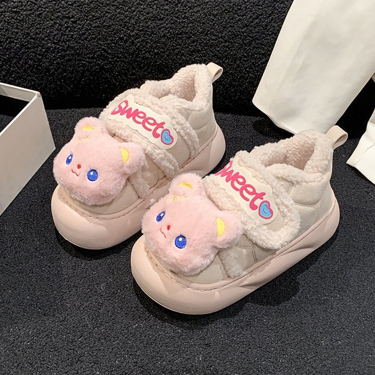 Fringe saapad naistele, tekstiilist ülemine osa, kummist tall, lühike šaft, talveks, pull-on disain