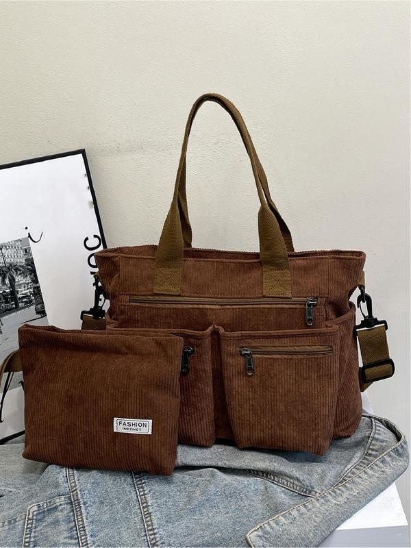 PU materjalist tote kott ja rahakottide komplekt, Stiil: Täiskasvanud naine, Kasutamisstsena: Vaba aja reisi, Tootekood: lz1730951563799072863