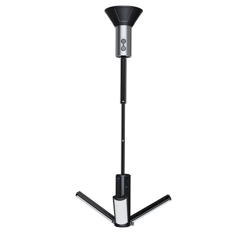 Väliskäiguline mitmekülgne LED taskulamp matkamiseks, laaditav, 4000 mAh, käsikäiguga käivitatav, 360° pöörlemine, ulatus 100–200 m