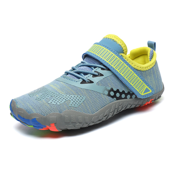 Laste jõelõigete matkajalatsid, unisex, Velcro sulgemine, võrkpealne ülaosa, libisemiskindel kummistalla