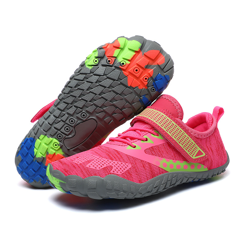 Laste jõelõigete matkajalatsid, unisex, Velcro sulgemine, võrkpealne ülaosa, libisemiskindel kummistalla