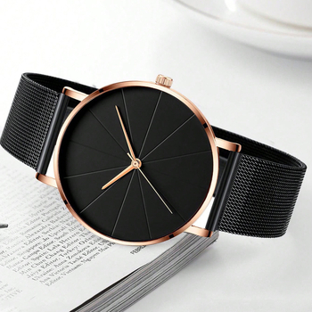 Meeste moodne ärikell võrgust terasest rihmaga, kvartsliikumine, 24-tunnine indikaator, kalender, korpus sulam