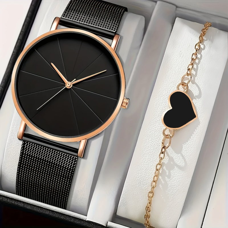 Meeste moodne ärikell võrgust terasest rihmaga, kvartsliikumine, 24-tunnine indikaator, kalender, korpus sulam