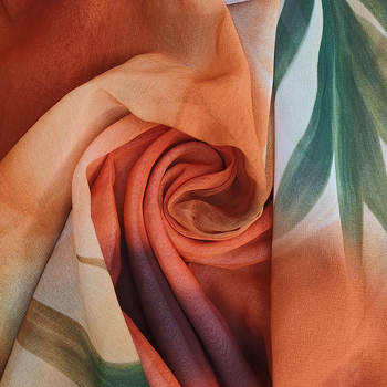 Dlhé šaty princeznej s výstrihom do V, zvonové rukávy, vysoký pás, geometrický vzor, polyester