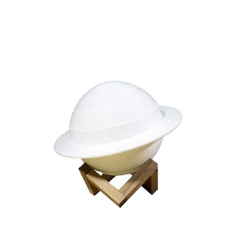 Saturni kujuline öövalgus, ABS varjuga, puudutatav lüliti, sisseehitatud aku, minimalistlik disain