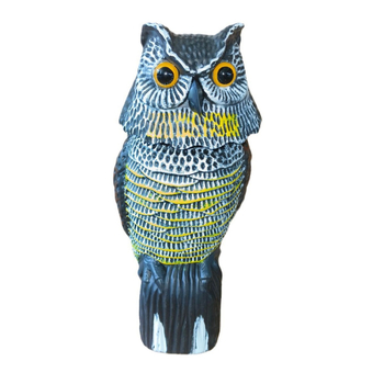 Plastová sova do záhrady – pastoraálny štýl, technológia simulácie, kategória simulovaných zvierat, dekoratívny visací ornament