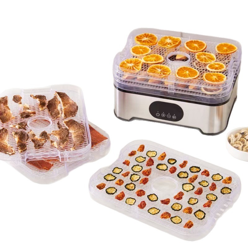 Kodus toidukuivataja puuviljadele, köögiviljadele ja maitsetaimedele – läbipaistev kaas, puutetundlik juhtpaneel, 220V, 350W, 50Hz, mudel SXA05