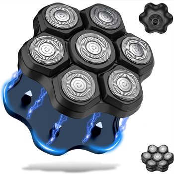 Seitse teraga pöörlev pea palja peaga elektrilisele habemenule – varaosa