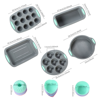 Silikoonist kookide vorm, ümmarguse kujuga, DIY küpsetamiseks, lansseeriti 2018. aastal