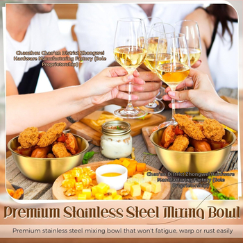 6-osaline roostevabast terasest köögikausside komplekt – munade vahustamiseks, salatile, köögiviljadele, supile, värskuse hoidmiseks, mitmekülgne segamiskauss