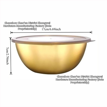 6-osaline roostevabast terasest köögikausside komplekt – munade vahustamiseks, salatile, köögiviljadele, supile, värskuse hoidmiseks, mitmekülgne segamiskauss