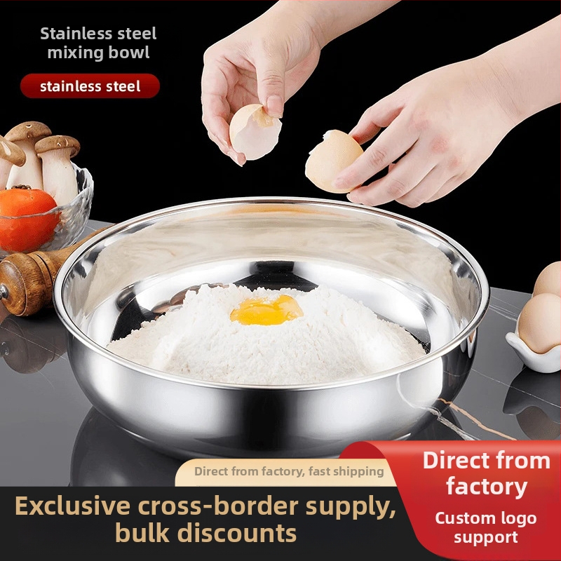 Paksenenud roostevabast terasest kauss suppi ja taigna jaoks koos küttega, koduseks kasutamiseks