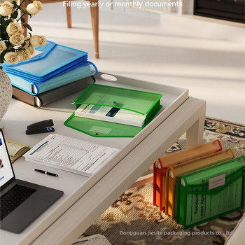 Läbipaistev plastist dokumendikott snap-kinnitusega, ilma jaoturita, suur maht