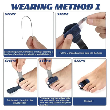 Sõrme fikseeriv vars ja alumiiniumplaadiga – Bomike, täiskasvanud, tervise massaaž