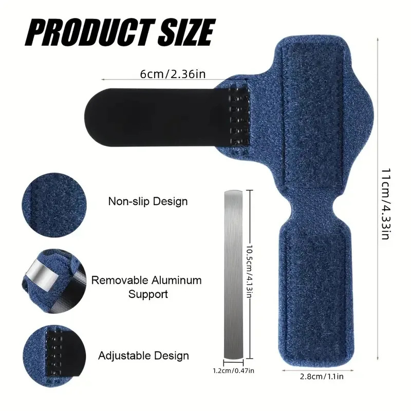 Sõrme fikseeriv vars ja alumiiniumplaadiga – Bomike, täiskasvanud, tervise massaaž