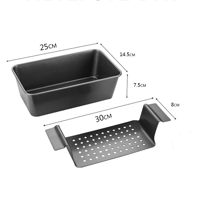 Forma na chlieb s drenážnou miskou – uhlíková oceľ, nepriľnavý povrch, uši tvaru, značka Jiangmen Yuefei
