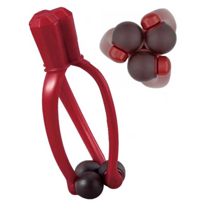 Sõrmemassaaž - kaasaskantav, manuaalne, kolm palliga massaaž, plastikust konstruktsioon, logotüübi trükkimine võimalik