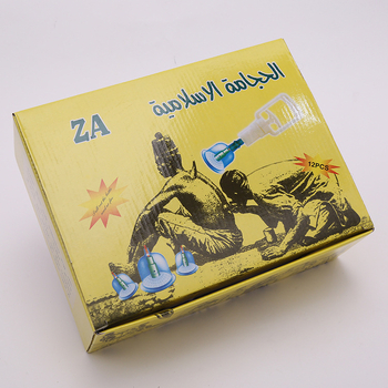 Cupping prístroj, 12 pohárov, z plastu, odolný, s logom na tlač