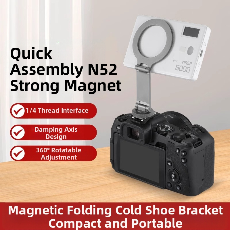 Sulgendatav magnetiline telefonitugi cold shoe'iga, ühildu DJI Action 5 Pro/4/3 tegevuskaameratega