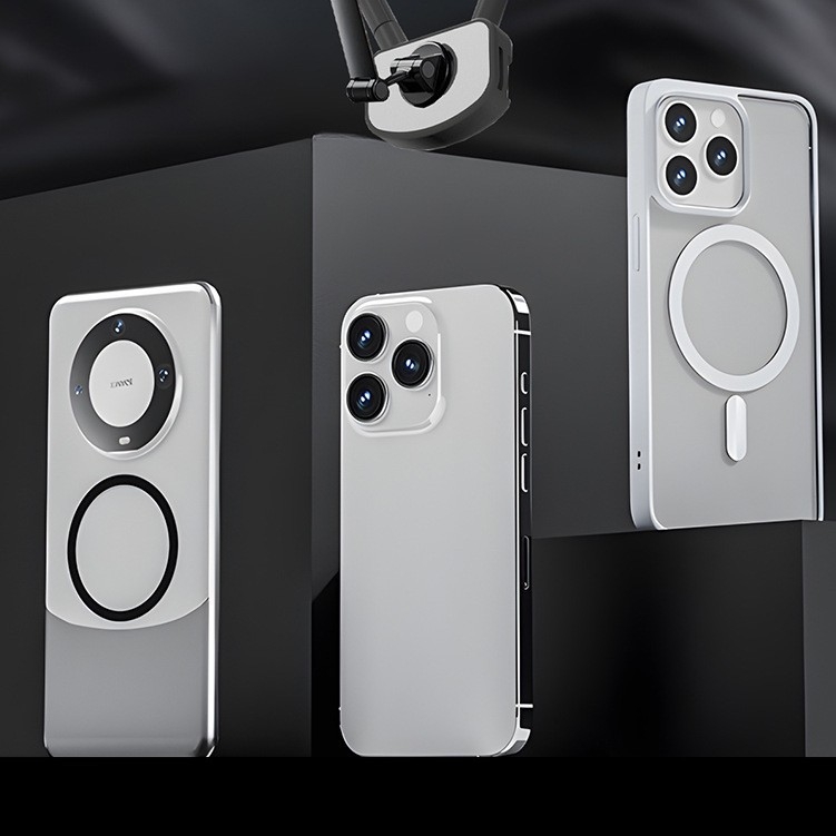 Rindkere silikonist hoidik sportkaamerale ja magnettelefonile koos kiire vabastusega