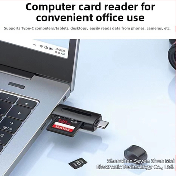 Q-02 Kahe-ühes OTG kaardilugeja SD/TF – Type-C/USB 2.0, välisseade, Windows 7 ühilduvus
