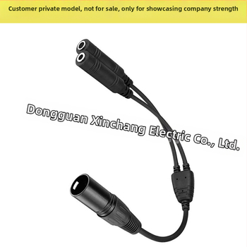 XLR kõrvaklappide jagamiskabel, üks-ühele, 6,3/5,2 mm naissoost ühendused, PJ-055, Xinchang