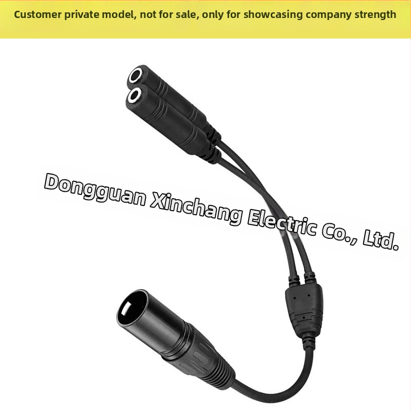 XLR kõrvaklappide jagamiskabel, üks-ühele, 6,3/5,2 mm naissoost ühendused, PJ-055, Xinchang